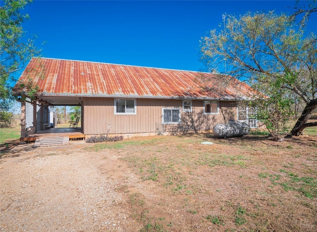 view of back of property