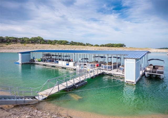 18802 Nicklaus Dr, Lago Vista, TX 78645 - dock featuring a water view and boat lift