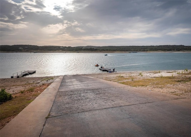 18802 Nicklaus Dr, Lago Vista, TX 78645 - water view featuring a boat ramp