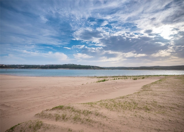 water view with a view of the beach