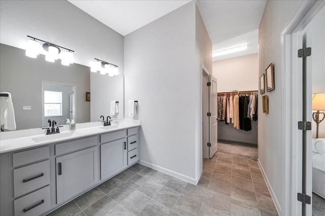 bathroom with vanity