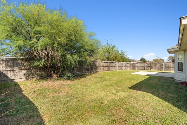 view of yard with a patio