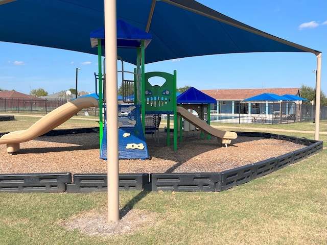 view of play area