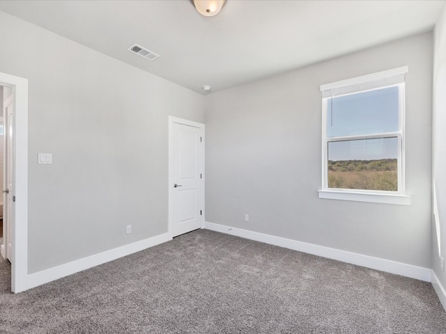 view of carpeted empty room