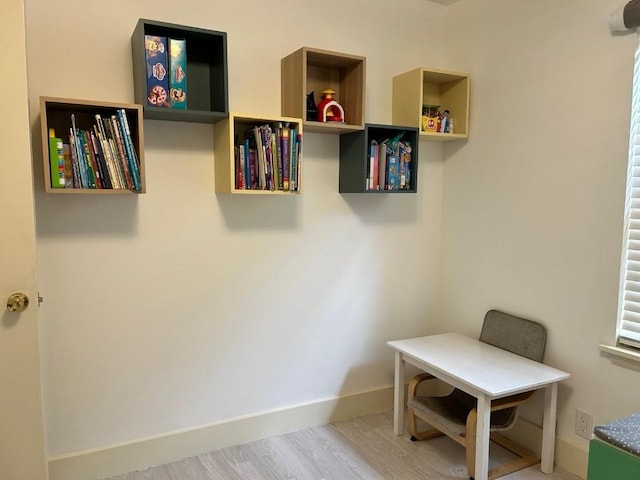 interior space featuring hardwood / wood-style flooring