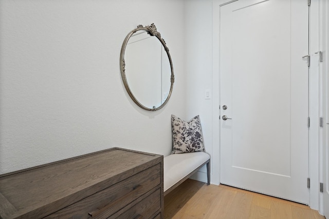 foyer featuring light hardwood / wood-style flooring