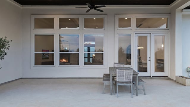 301 Miranda Way, Georgetown, TX 78633 - view of patio / terrace with ceiling fan