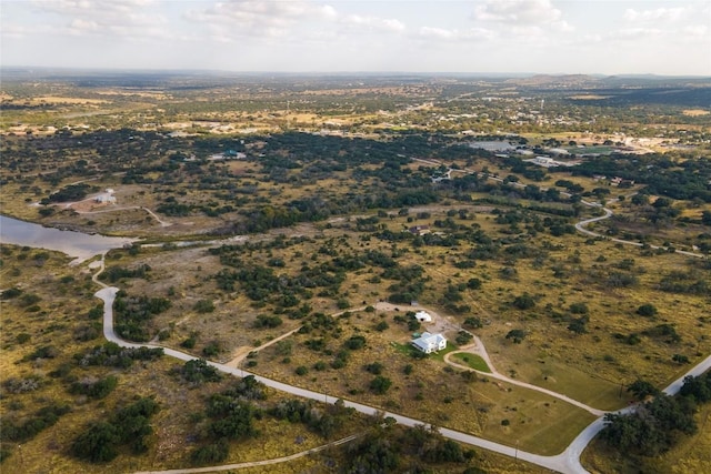 aerial view with a rural view