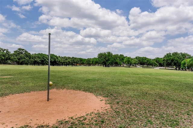 surrounding community featuring a rural view and a lawn