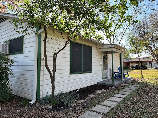 view of home's exterior