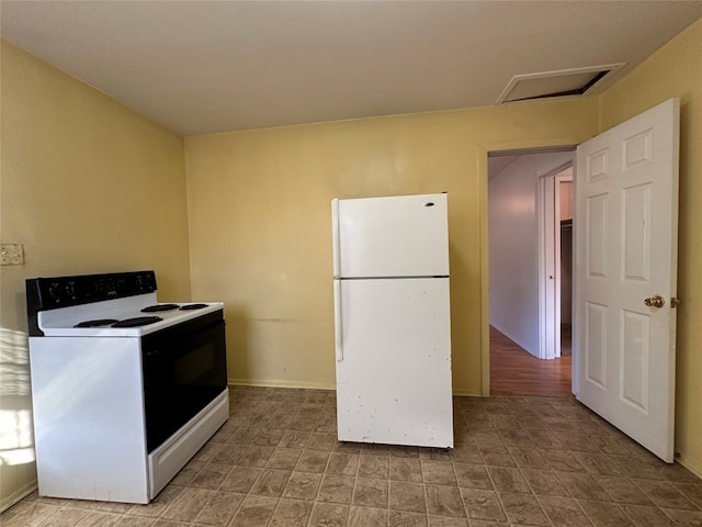 kitchen with white appliances