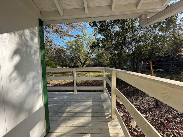 view of wooden terrace