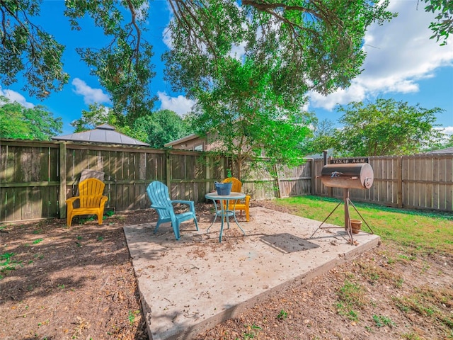 exterior space with a patio