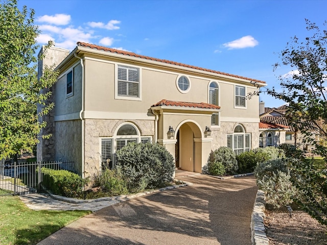 view of mediterranean / spanish house