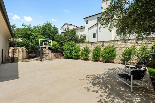 view of sport court