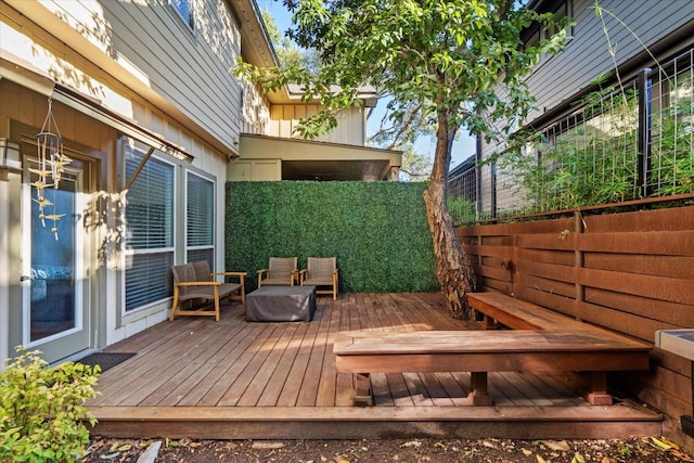 1503 Juliet St, Austin, TX 78704 - view of wooden deck