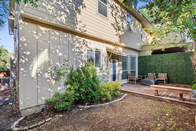 1503 Juliet St, Austin, TX 78704 - rear view of house featuring a wooden deck