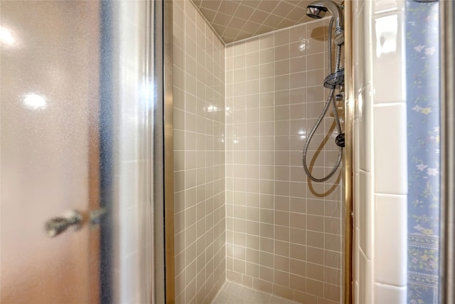 bathroom with walk in shower