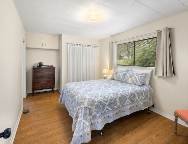 bedroom featuring light hardwood / wood-style flooring