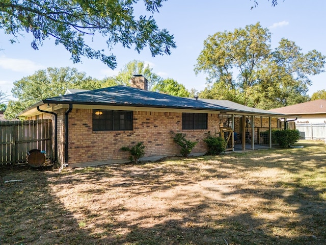 view of rear view of property