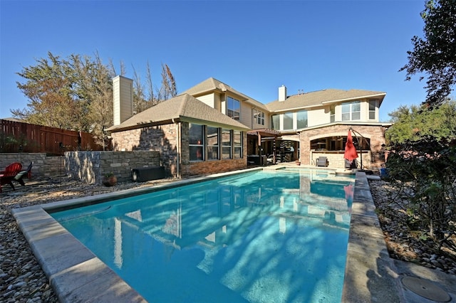 view of pool with a patio