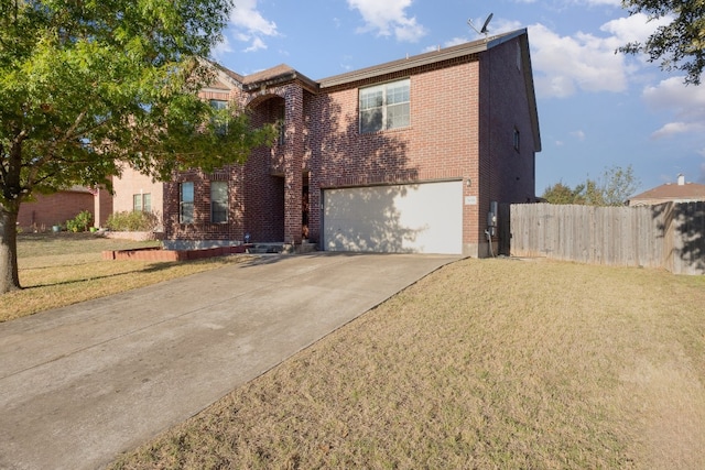 front of property featuring a garage