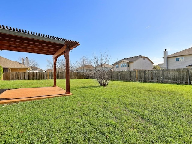 view of yard featuring a deck