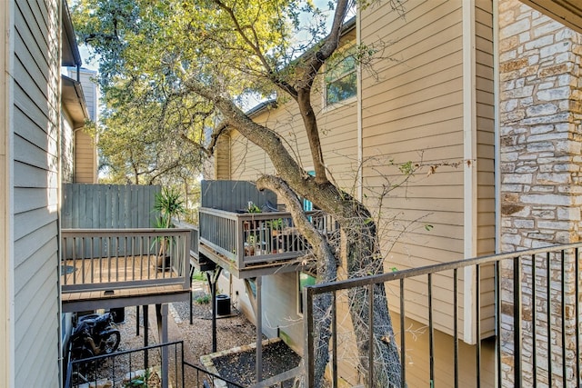 exterior space with a balcony