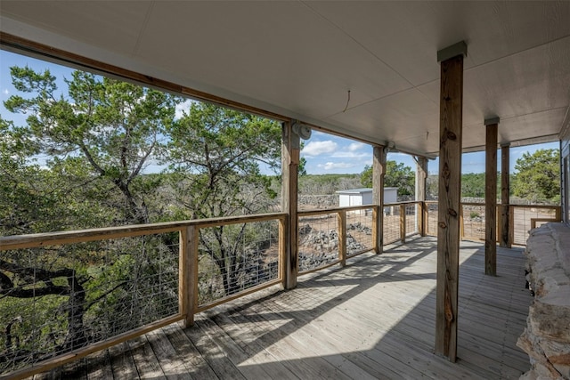 view of wooden terrace