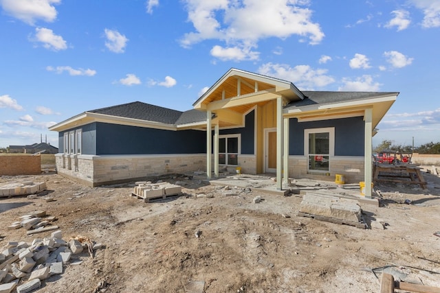 view of property under construction