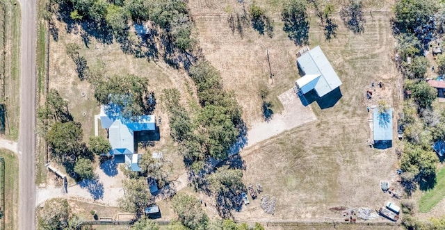 drone / aerial view featuring a rural view