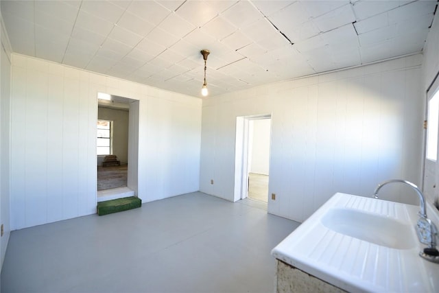 502 S Edinburg St, Marfa, TX 79843 - dining space featuring plenty of natural light and finished concrete flooring
