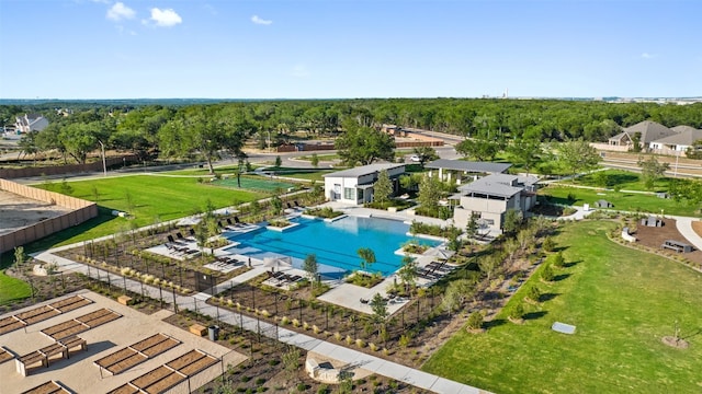 278 Smithsonian Ln, Kyle, TX 78640 - drone / aerial view of a pool area