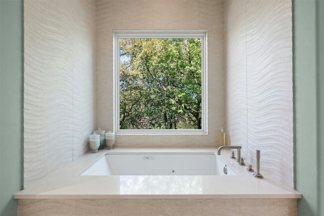 bathroom featuring a bathing tub