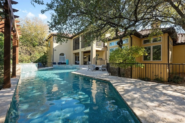 view of pool featuring an outdoor hangout area and a patio area