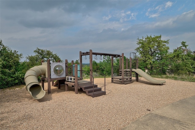 view of jungle gym