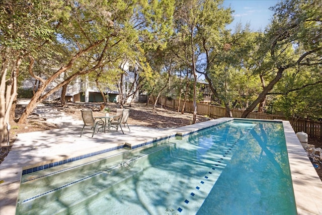 view of pool with a patio area