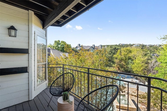 view of balcony