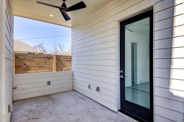 2618 E 4th St, Austin, TX 78702 - view of patio with a ceiling fan