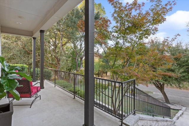 balcony with a porch