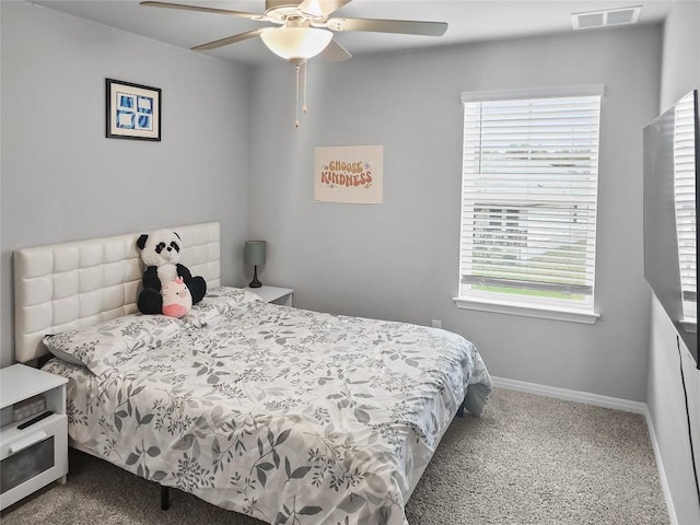 11303 Copper Spring Dr Unit 87, Austin, TX 78748 - bedroom with carpet flooring and a ceiling fan
