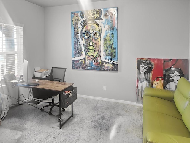 11303 Copper Spring Dr Unit 87, Austin, TX 78748 - office area with baseboards and carpet flooring