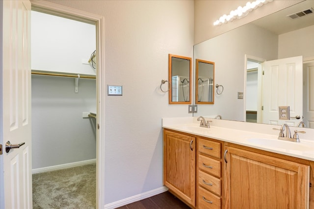 bathroom with vanity