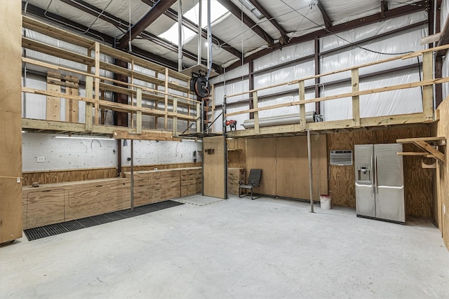 interior space with an AC wall unit