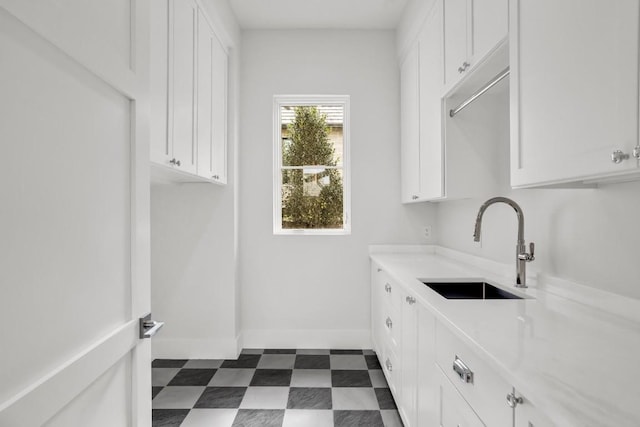 laundry area with sink