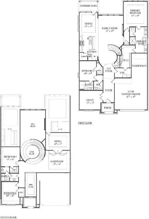 1205 Summer Moon Dr, Georgetown, TX 78628 - home floor plan