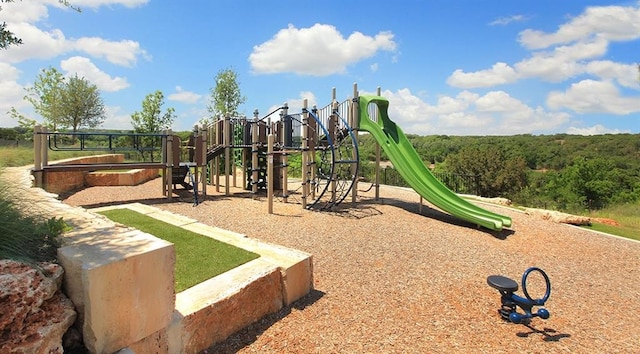 view of community jungle gym