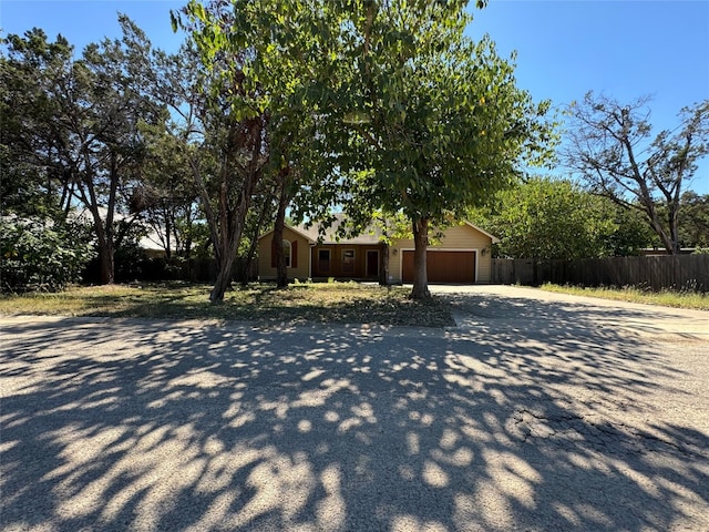 view of front of house featuring a garage