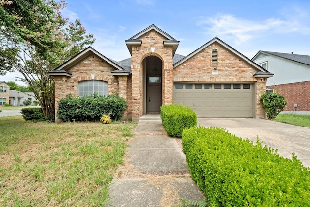 view of property featuring a garage