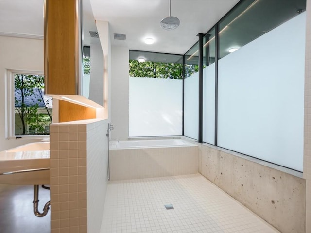 bathroom featuring tile patterned floors